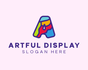 Colorful Letter A logo design