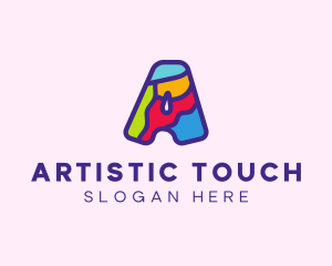 Colorful Letter A logo design