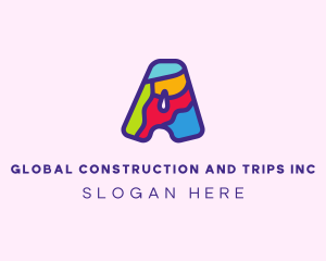 Fun - Colorful Letter A logo design