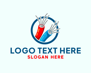 Transmission - Cable Wire Network logo design