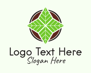 Symmetry - Eco Leaf Garden logo design