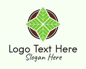 Vegetarian - Eco Leaf Garden logo design