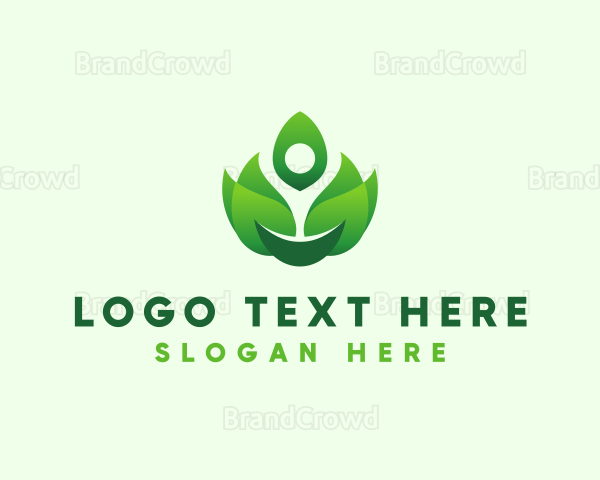 Organic Flame Leaves Logo
