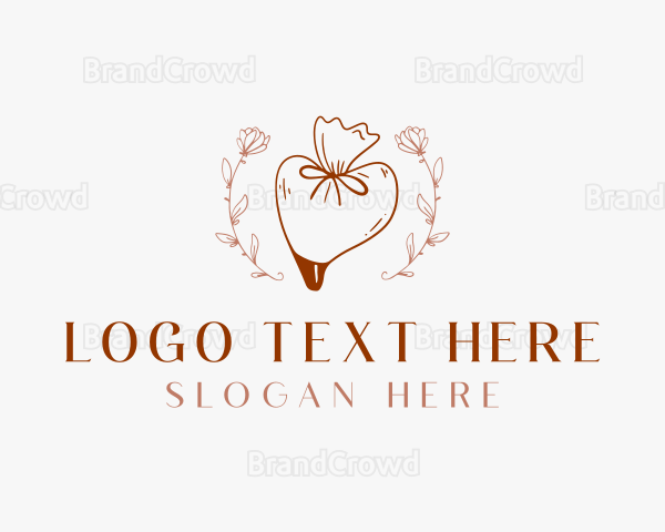 Baking Pastry Bag Flower Logo