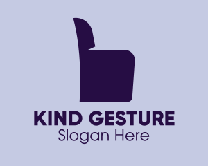 Gesture - Chair Armchair Thumbs Up logo design