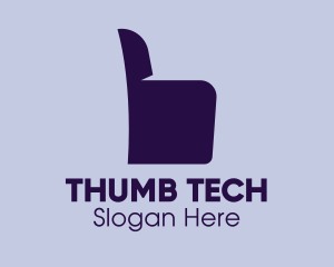 Thumb - Chair Armchair Thumbs Up logo design