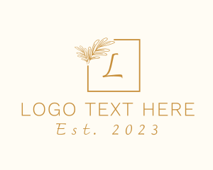 Square - Aesthetic Floral Square logo design