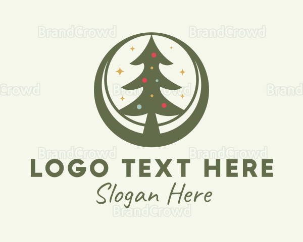 Christmas Tree Globe Logo