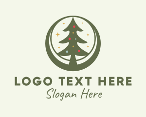 Festivity - Christmas Tree Globe logo design