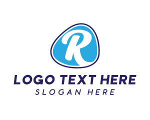 Store - Business Wave Letter R logo design