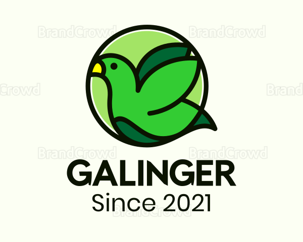 Green Nature Sparrow Logo