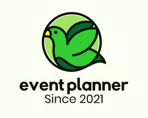 Wildlife Center - Green Nature Sparrow logo design