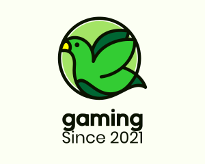 Pigeon - Green Nature Sparrow logo design