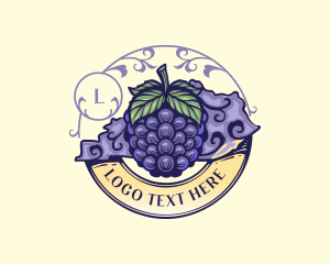 Cranberries - Blackberry Fruit Kentucky logo design