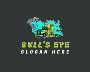 Tough Bull Trucking logo design