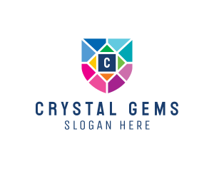 Stained Glass Shield  logo design