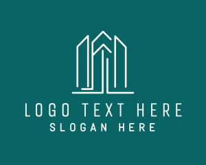 Housing - Simple Tower Outline logo design