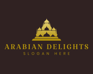 Arabian Castle Temple logo design