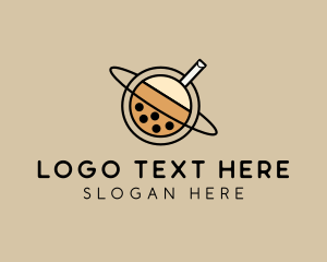 Boba Tea - Milk Tea Planet logo design