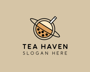 Milk Tea Planet  logo design