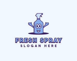 Sanitation Cleaning Spray logo design