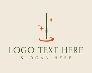 Calligrapher - Fancy Pen Brush logo design