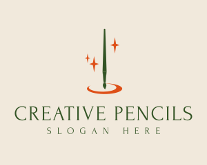 Fancy Pen Brush logo design