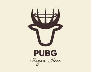 Social Network - Brown Bull Globe logo design