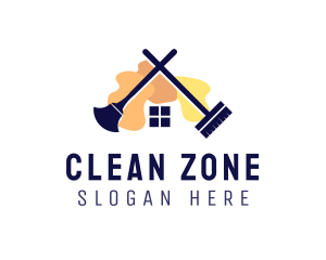 Sanitary Cleaning House logo design