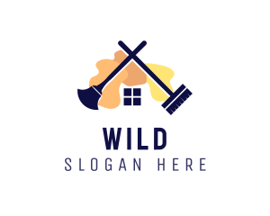 Scrub - Sanitary Cleaning House logo design