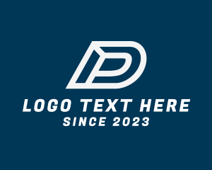 Logistics - Modern Business Letter D Outline logo design