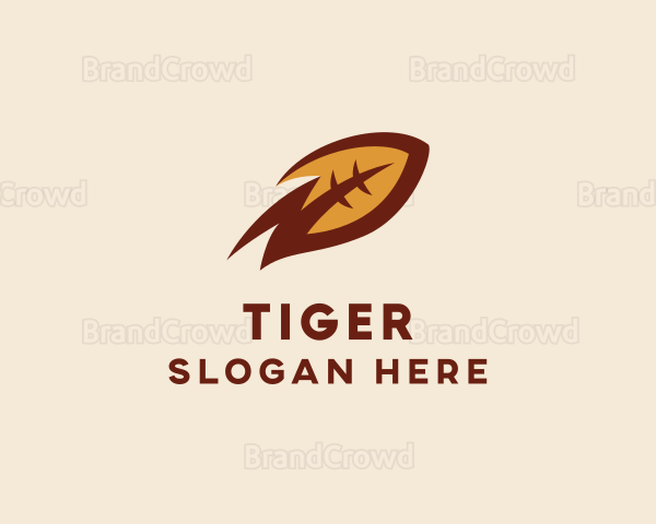Brown American Football Logo