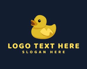 Rubber Duck Animal logo design