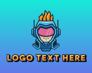 Online Game - Cyborg Gaming Mascot logo design