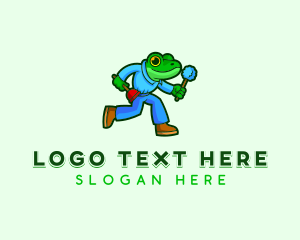 Frog - Frog Housekeeping Plunger logo design