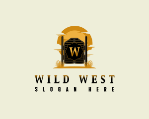 Cowboy Swinging Door logo design