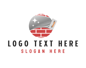 Brick - Masonry Trowel Plaster logo design