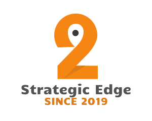 Positioning - Orange Pin Number 2 logo design