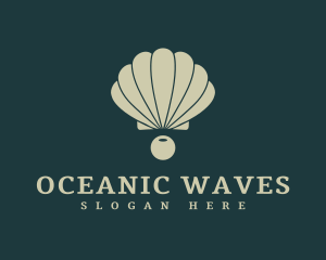 Marine Life - Clam Shell Pearl logo design