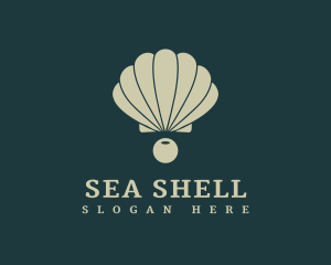Shell - Clam Shell Pearl logo design