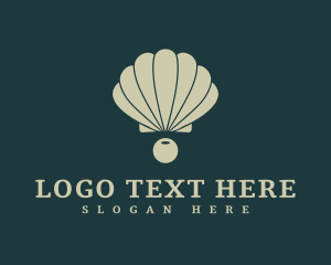 Marine Biology - Clam Shell Pearl logo design