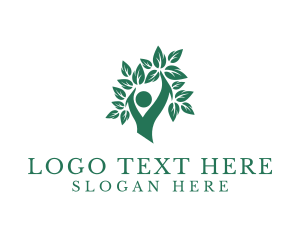 Green - Nature Leaf Wellness logo design