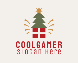 Christmas Tree Present Logo