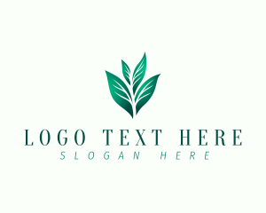 Gradient - Natural Eco Leaf logo design