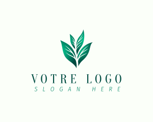 Tree Planting - Natural Eco Leaf logo design