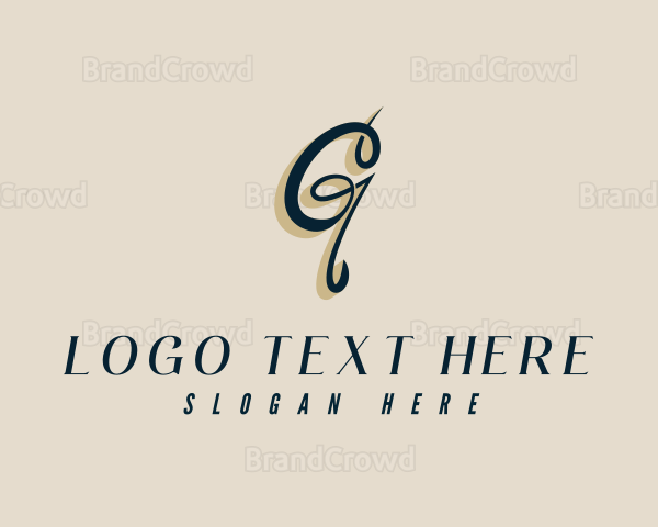 Premium Calligraphy Lettermark Logo