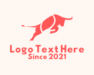 Lunar Year - Oriental Red Bull logo design