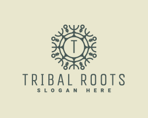 Snowflake Tribal Snowflake logo design