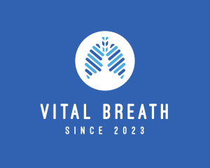 Breathing - Medical Pulmonary Lungs logo design