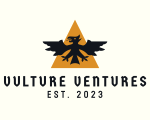 Vulture - Medieval Vulture Wing logo design
